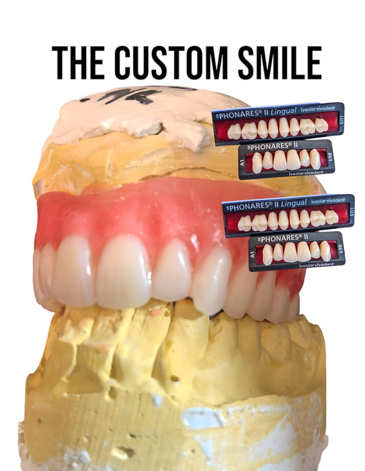 Superior Quality Upper and lower Denture Kit Crafted with Phonares II Teeth for a Natural Smile”